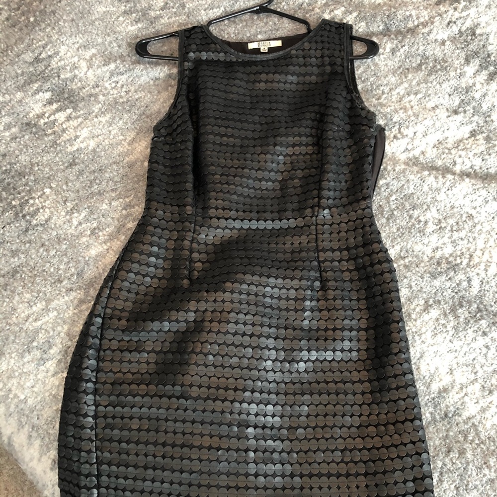 Black vegan leather BB Dakota dress